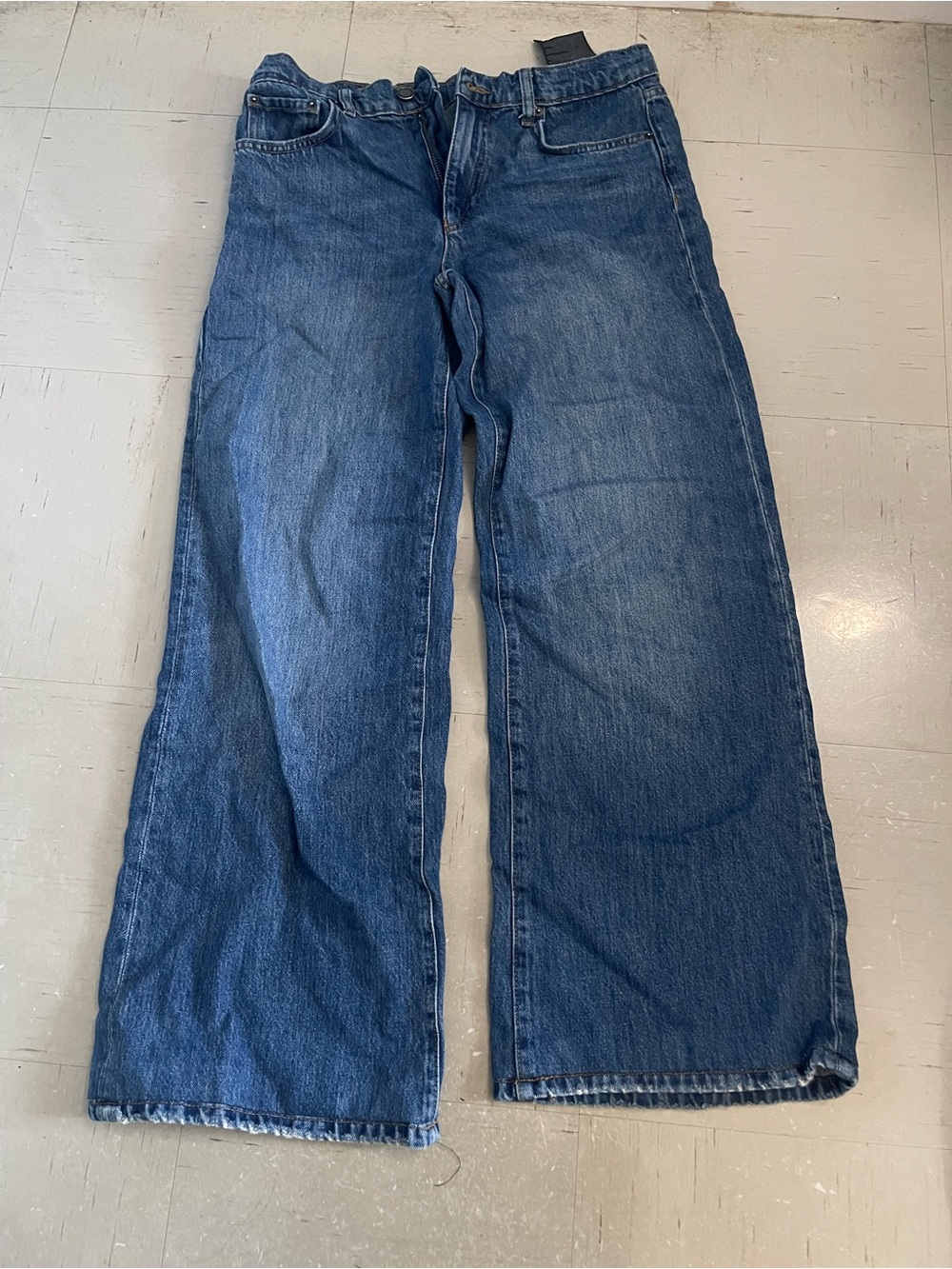 Women’s ZARA Wide-Leg Blue Denim Jeans SIZE 4